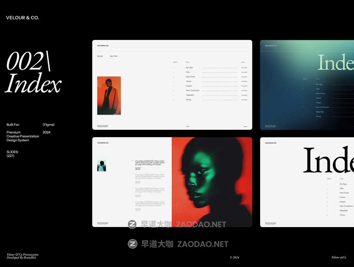227页品牌宣传策划提案书图文排版演示文稿幻灯片Figma格式模板套件素材 Velour & Co Presentation Kit插图1 227页品牌宣传策划提案书图文排版演示文稿幻灯片Figma格式模板套件素材 Velour & Co Presentation Kit插图1