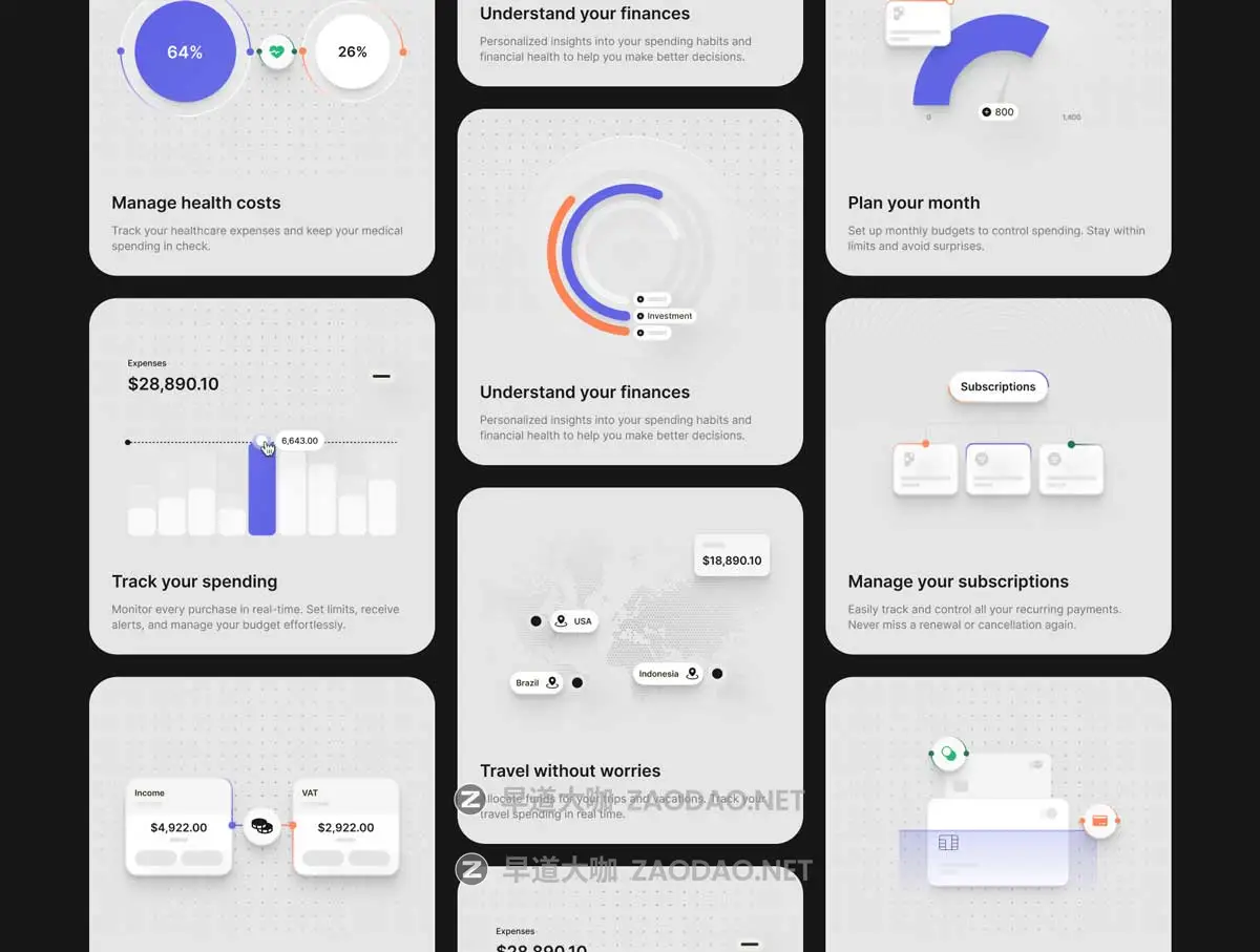 20款多功能APP网站用户界面设计UI卡片Figma格式素材 UI Card Illustration插图3 20款多功能APP网站用户界面设计UI卡片Figma格式素材 UI Card Illustration插图3