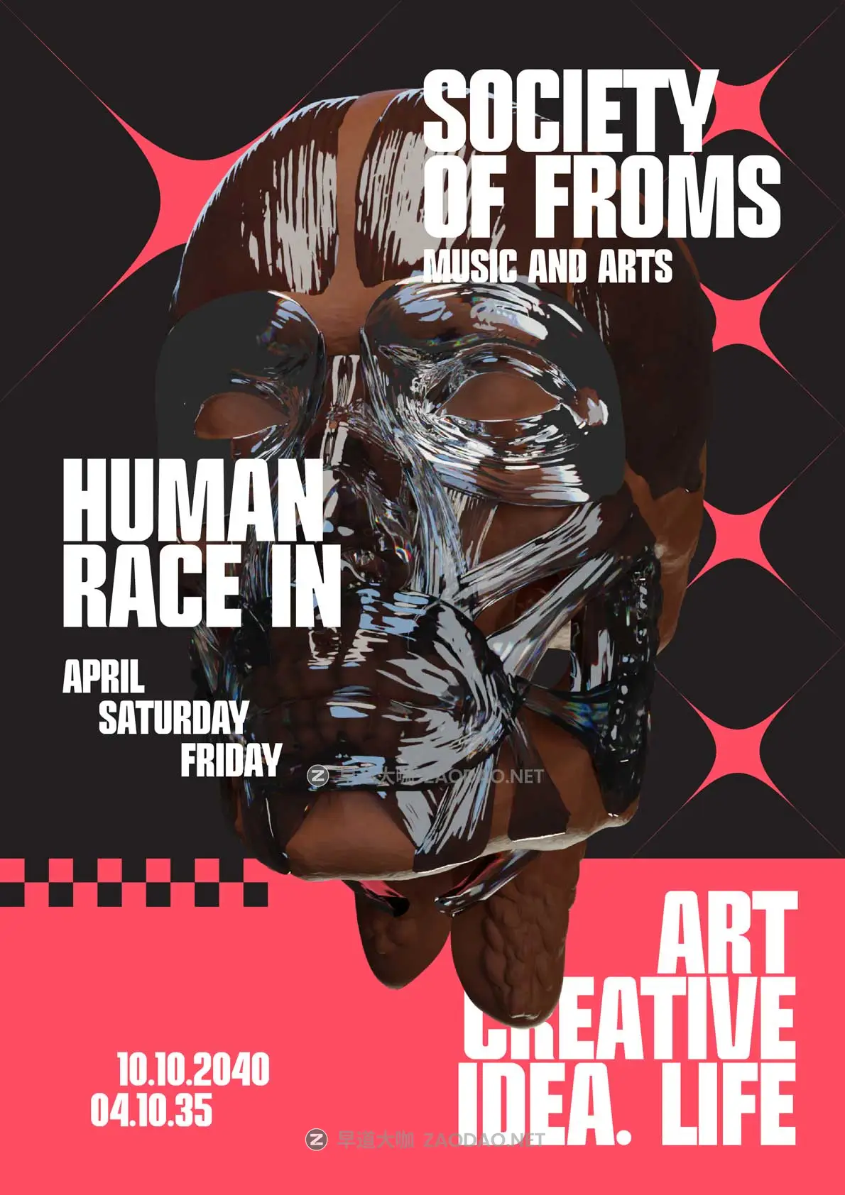 16款欧美赛博朋克风音乐艺术展会酸性小众视觉海报宣传单页设计PS/AI模板素材 Acid City Street Poster Template插图16 16款欧美赛博朋克风音乐艺术展会酸性小众视觉海报宣传单页设计PS/AI模板素材 Acid City Street Poster Template插图16