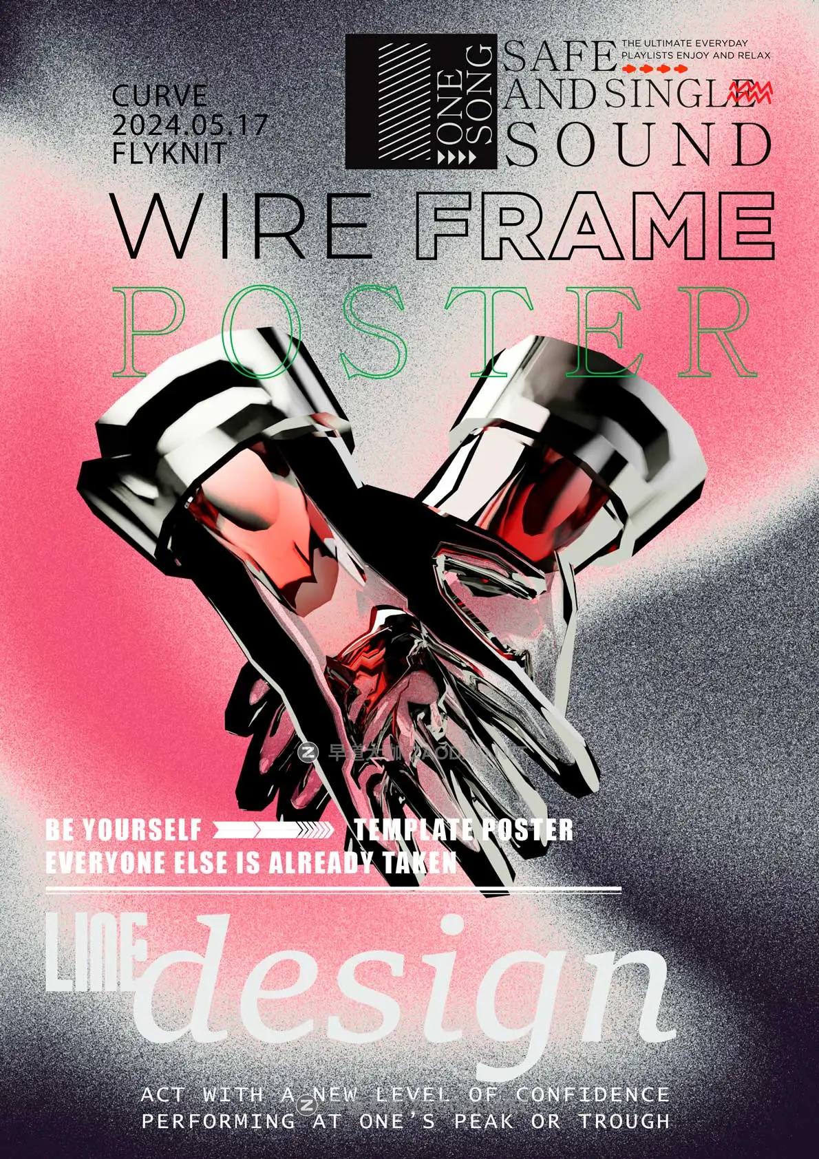 16款欧美赛博朋克风音乐艺术展会酸性小众视觉海报宣传单页设计PS/AI模板素材 Acid City Street Poster Template插图11 16款欧美赛博朋克风音乐艺术展会酸性小众视觉海报宣传单页设计PS/AI模板素材 Acid City Street Poster Template插图11