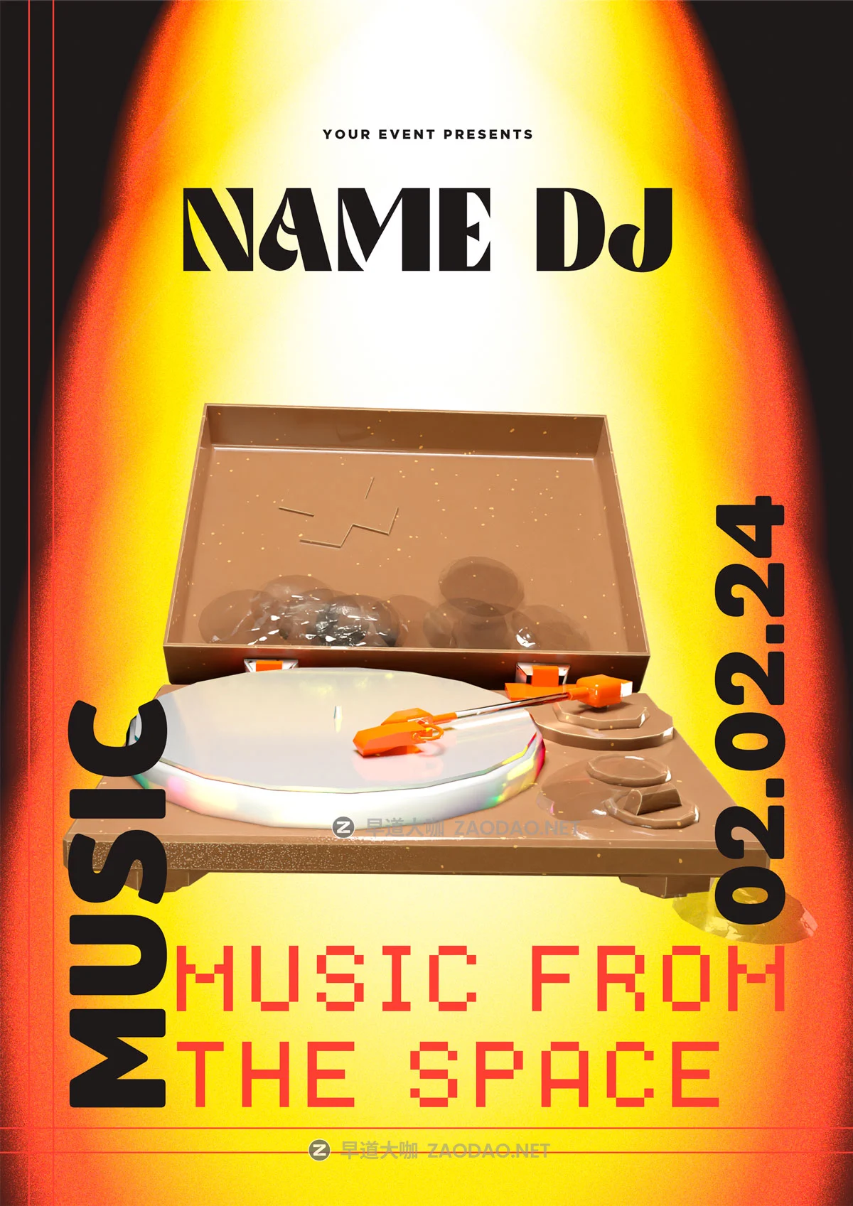 16款欧美赛博朋克风音乐艺术展会酸性小众视觉海报宣传单页设计PS/AI模板素材 Acid City Street Poster Template插图1 16款欧美赛博朋克风音乐艺术展会酸性小众视觉海报宣传单页设计PS/AI模板素材 Acid City Street Poster Template插图1