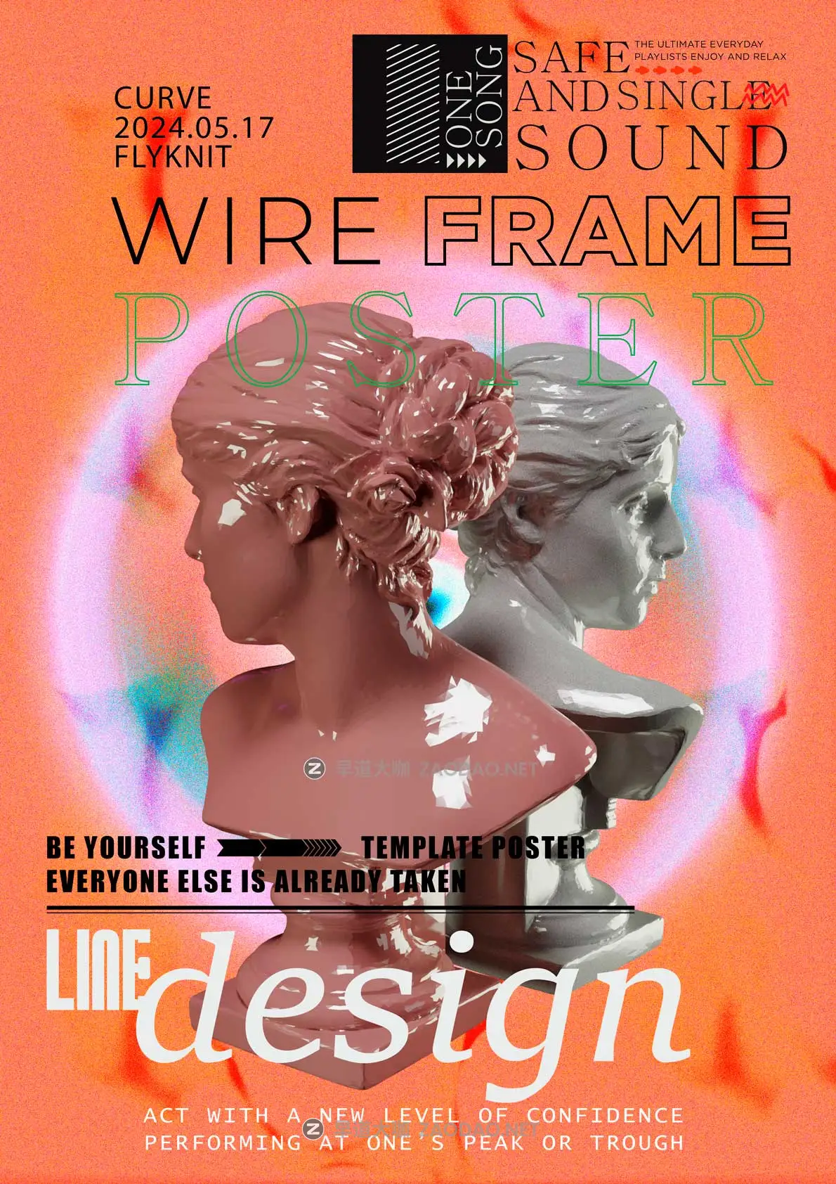 16款欧美赛博朋克风音乐艺术展会酸性小众视觉海报宣传单页设计PS/AI模板素材 Acid City Street Poster Template插图8 16款欧美赛博朋克风音乐艺术展会酸性小众视觉海报宣传单页设计PS/AI模板素材 Acid City Street Poster Template插图8