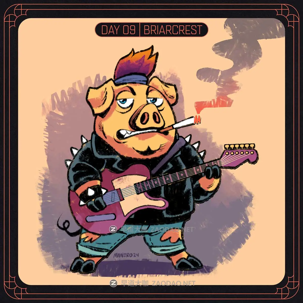 超酷卡通手绘插画绘画水墨素描颗粒纹理毛笔笔刷procreate笔刷画笔素材 Brushtober 2024 Brush Set for Procreate插图3 超酷卡通手绘插画绘画水墨素描颗粒纹理毛笔笔刷procreate笔刷画笔素材 Brushtober 2024 Brush Set for Procreate插图3