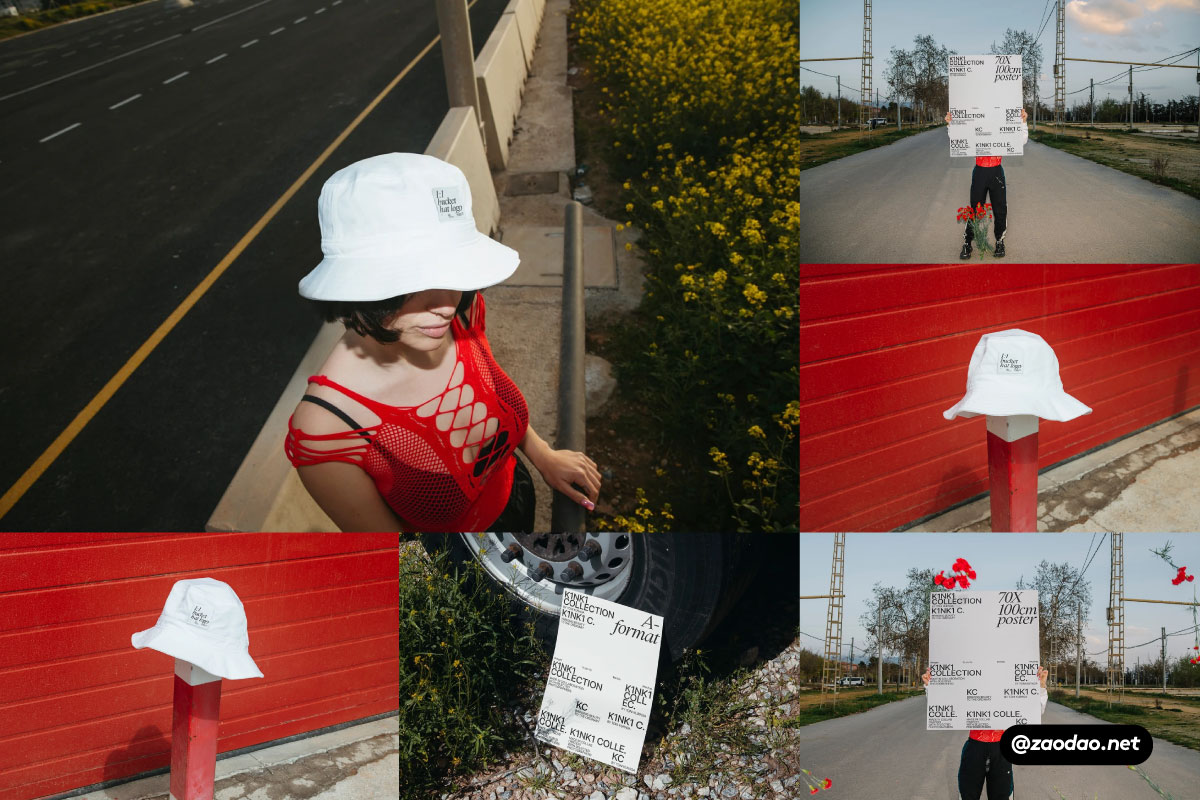 7款欧美风小众街头帽子海报VI品牌设计展示PS贴图样机MOCKUP模板 Bendito.Mockup – K1NK1 Collection Vol 1插图