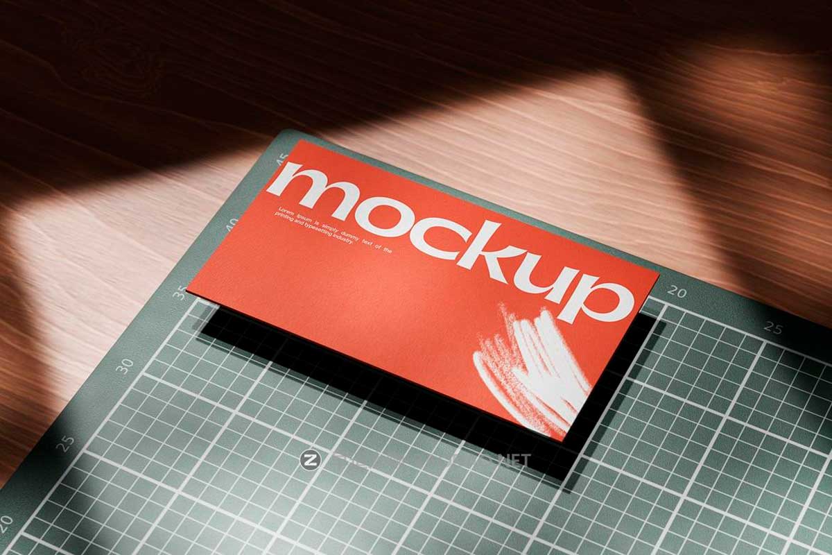 时尚多角度商务名片卡片设计VI展示贴图PSD样机MOCKUPS模板素材 Business Card Mockup插图4
