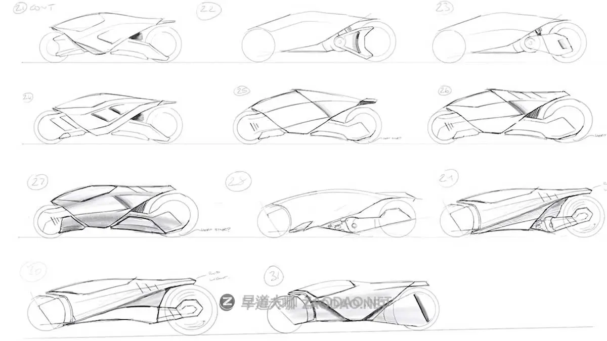 Blender创建科幻概念摩托车模型渲染教程+工程文件 中英文字幕 Race Vehicle Concept Design插图1 Blender创建科幻概念摩托车模型渲染教程+工程文件 中英文字幕 Race Vehicle Concept Design插图1