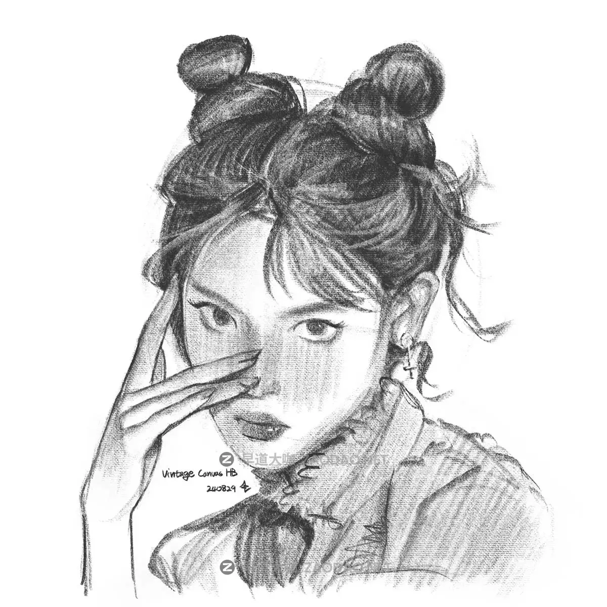 真实铅笔素描木炭笔线条绘画插画procreate笔刷画笔素材 CRISP Pencil Pack for Procreate插图7 真实铅笔素描木炭笔线条绘画插画procreate笔刷画笔素材 CRISP Pencil Pack for Procreate插图7