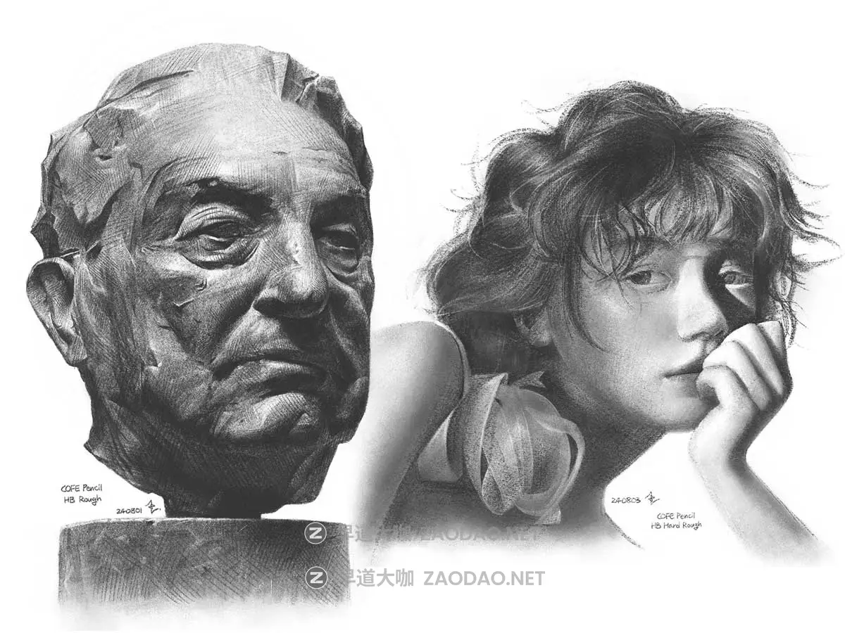 真实铅笔素描木炭笔线条绘画插画procreate笔刷画笔素材 CRISP Pencil Pack for Procreate插图24 真实铅笔素描木炭笔线条绘画插画procreate笔刷画笔素材 CRISP Pencil Pack for Procreate插图24