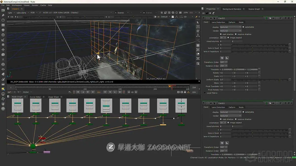 Nuke实拍2.5D电影视频绿幕抠像特效镜头合成视频教程 中英文字幕 Advanced Compositing – Keying & Creating 2.5D Projections插图3 Nuke实拍2.5D电影视频绿幕抠像特效镜头合成视频教程 中英文字幕 Advanced Compositing – Keying & Creating 2.5D Projections插图3