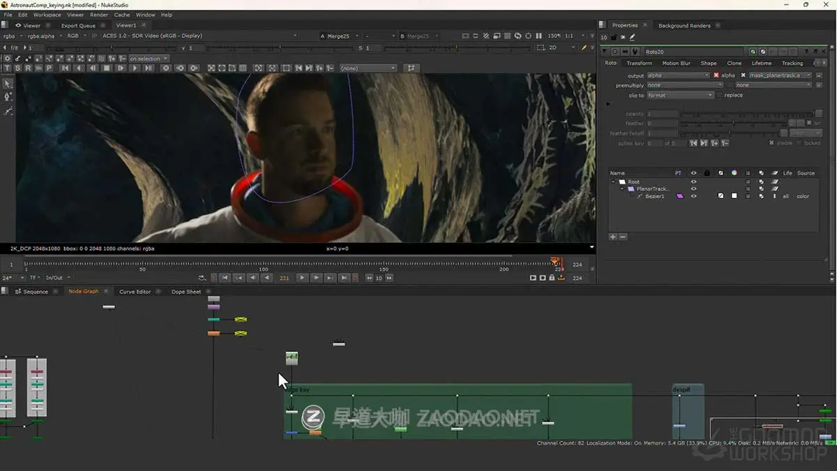 Nuke实拍2.5D电影视频绿幕抠像特效镜头合成视频教程 中英文字幕 Advanced Compositing – Keying & Creating 2.5D Projections插图4 Nuke实拍2.5D电影视频绿幕抠像特效镜头合成视频教程 中英文字幕 Advanced Compositing – Keying & Creating 2.5D Projections插图4