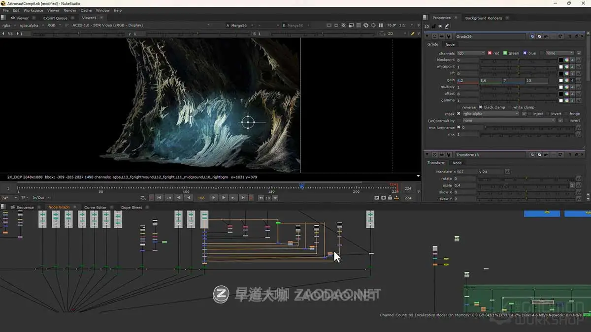 Nuke实拍2.5D电影视频绿幕抠像特效镜头合成视频教程 中英文字幕 Advanced Compositing – Keying & Creating 2.5D Projections插图6 Nuke实拍2.5D电影视频绿幕抠像特效镜头合成视频教程 中英文字幕 Advanced Compositing – Keying & Creating 2.5D Projections插图6