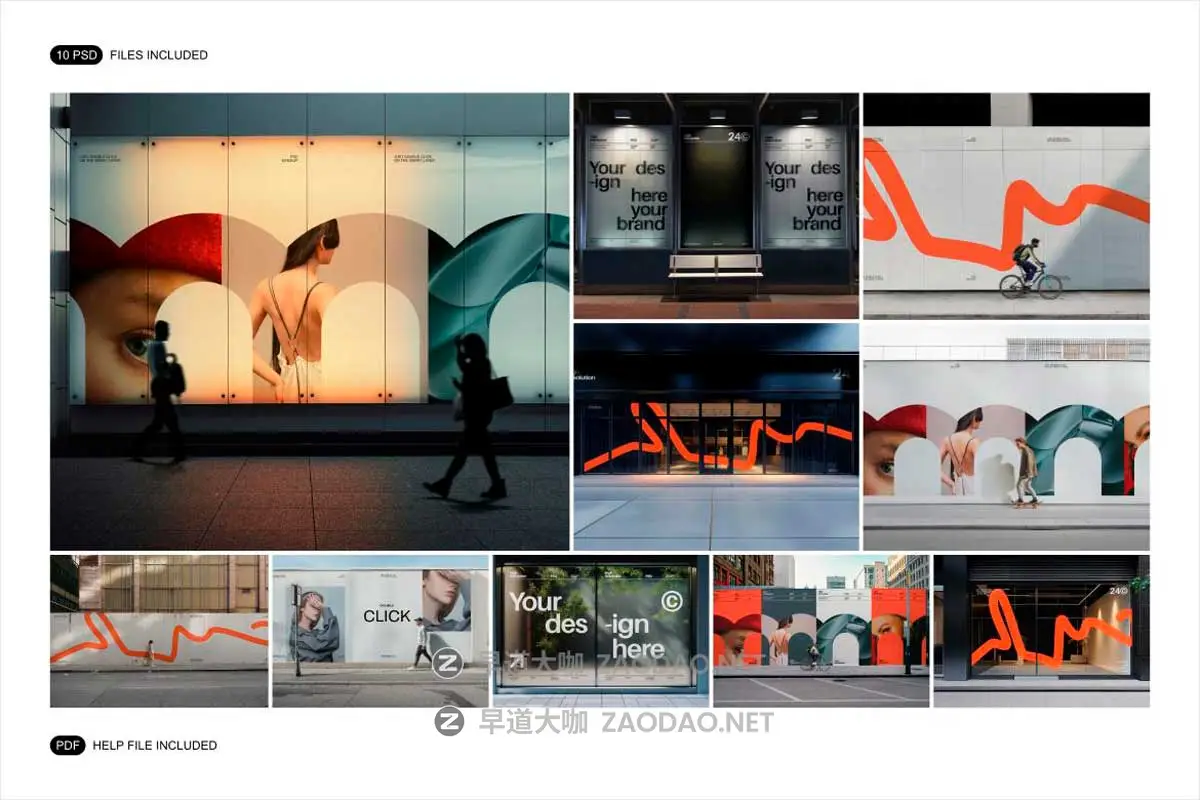 10款欧美风街头围挡商场车站海报广告牌设计效果图PS展示贴图样机MOCKUP模板合集 Outdoor Advertising Mockup Set插图11 10款欧美风街头围挡商场车站海报广告牌设计效果图PS展示贴图样机MOCKUP模板合集 Outdoor Advertising Mockup Set插图11