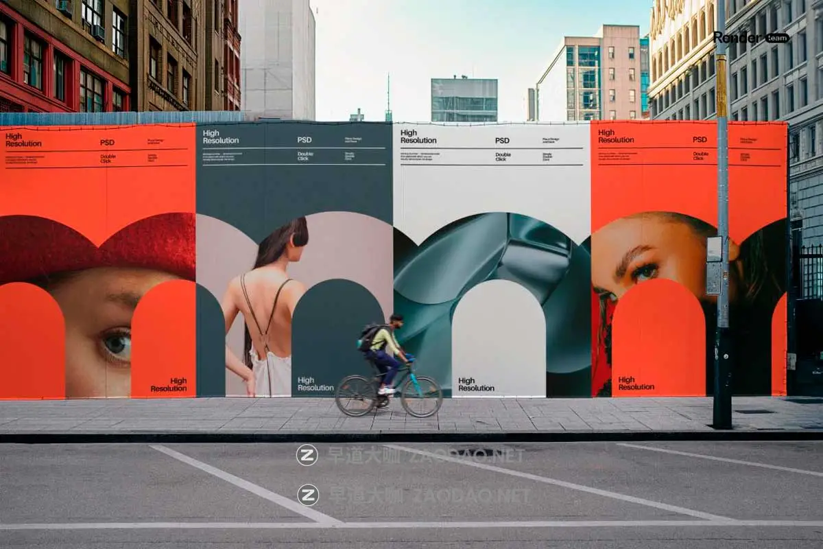 10款欧美风街头围挡商场车站海报广告牌设计效果图PS展示贴图样机MOCKUP模板合集 Outdoor Advertising Mockup Set插图2 10款欧美风街头围挡商场车站海报广告牌设计效果图PS展示贴图样机MOCKUP模板合集 Outdoor Advertising Mockup Set插图2