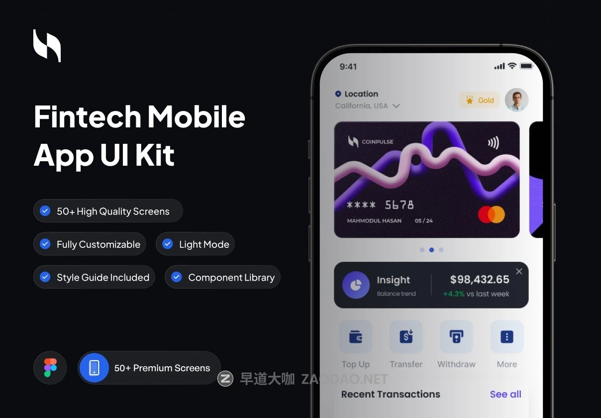 56+屏高级金融科技财务管理理财电子钱包APP UI界面设计Figma模板素材 Premium Fintech Mobile App插图 56+屏高级金融科技财务管理理财电子钱包APP UI界面设计Figma模板素材 Premium Fintech Mobile App插图