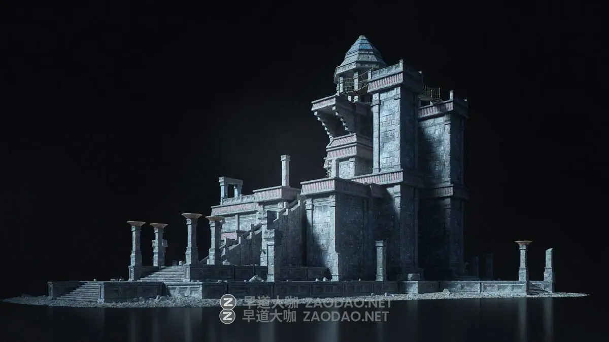 Blender失落古迹帝国寺庙古墓探险神秘遗迹场景元素3D模型 KitBash3D – Secrets of the Luminara插图16 Blender失落古迹帝国寺庙古墓探险神秘遗迹场景元素3D模型 KitBash3D – Secrets of the Luminara插图16