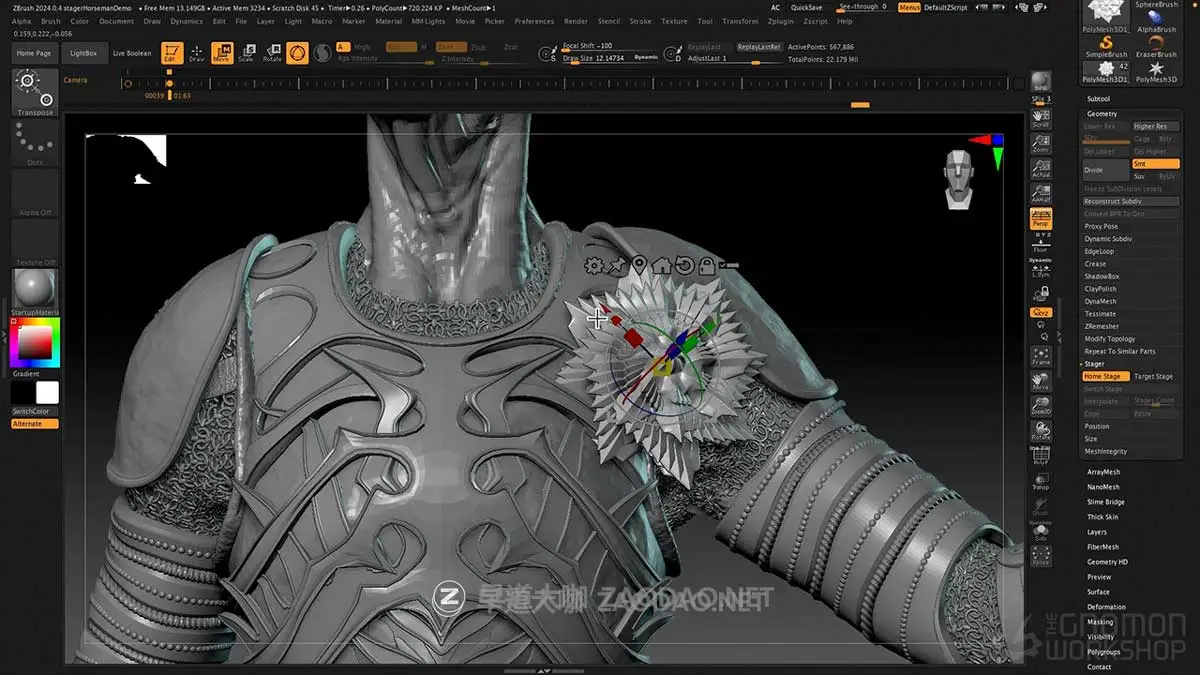 ZBrush三维模型建模雕刻渲染新手入门基础教程视频教程 中英文字幕 TGW – Introduction to ZBrush 2024插图2 ZBrush三维模型建模雕刻渲染新手入门基础教程视频教程 中英文字幕 TGW – Introduction to ZBrush 2024插图2
