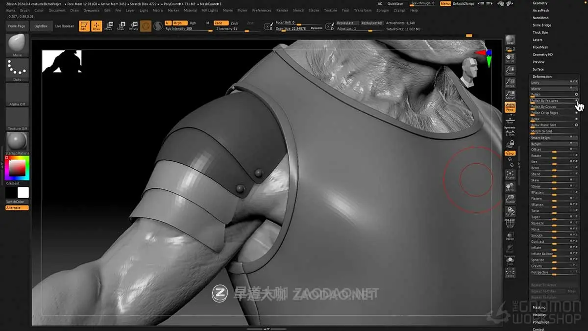 ZBrush三维模型建模雕刻渲染新手入门基础教程视频教程 中英文字幕 TGW – Introduction to ZBrush 2024插图6 ZBrush三维模型建模雕刻渲染新手入门基础教程视频教程 中英文字幕 TGW – Introduction to ZBrush 2024插图6