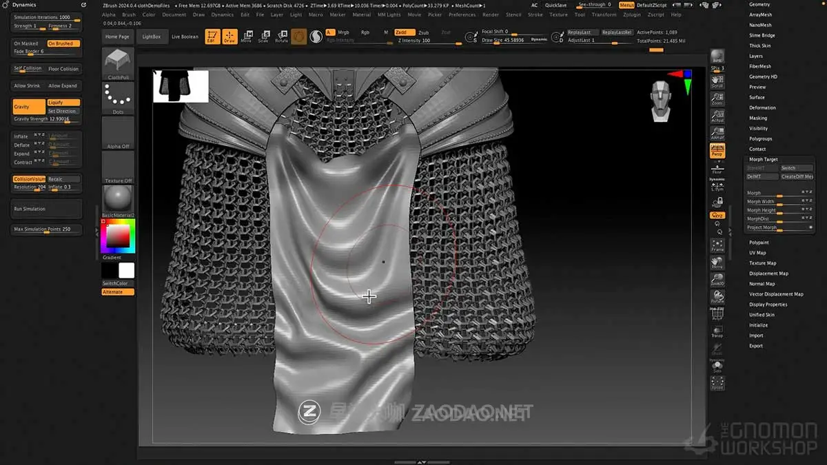 ZBrush三维模型建模雕刻渲染新手入门基础教程视频教程 中英文字幕 TGW – Introduction to ZBrush 2024插图7 ZBrush三维模型建模雕刻渲染新手入门基础教程视频教程 中英文字幕 TGW – Introduction to ZBrush 2024插图7