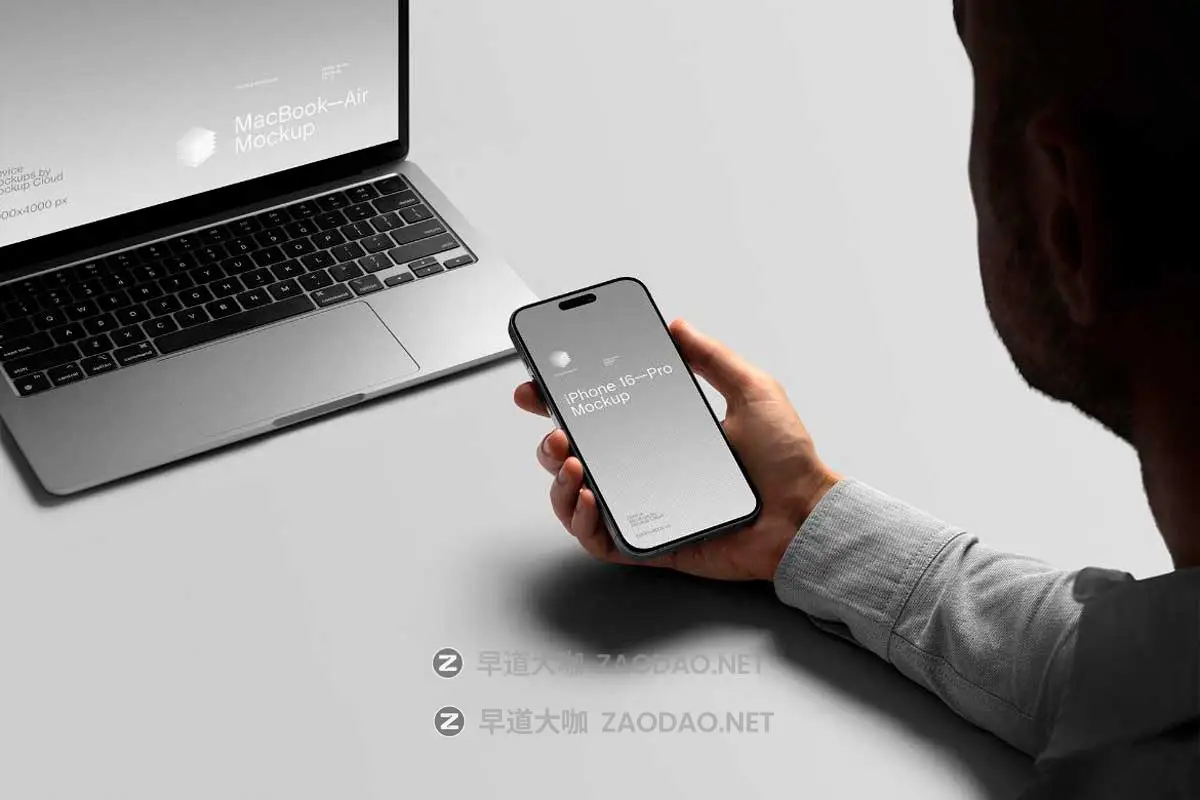 17款高级灰色调书籍文件夹名片iPad平板MacBook电脑iPhone手机VI设计展示PS贴图样机模板 Slash Branding Mockups Kit插图14 17款高级灰色调书籍文件夹名片iPad平板MacBook电脑iPhone手机VI设计展示PS贴图样机模板 Slash Branding Mockups Kit插图14