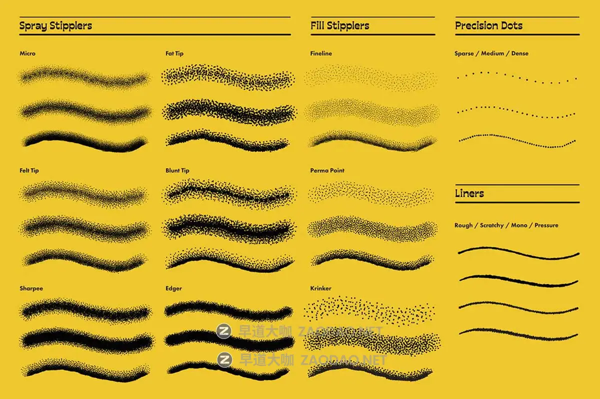 超酷嘻哈小众风做旧涂鸦颗粒燥点肌理纹理手绘插画绘画Ai矢量笔刷画笔素材 TGTS – Stipple Buddy Vector Stippling Brushes for Illustrator插图1 超酷嘻哈小众风做旧涂鸦颗粒燥点肌理纹理手绘插画绘画Ai矢量笔刷画笔素材 TGTS – Stipple Buddy Vector Stippling Brushes for Illustrator插图1