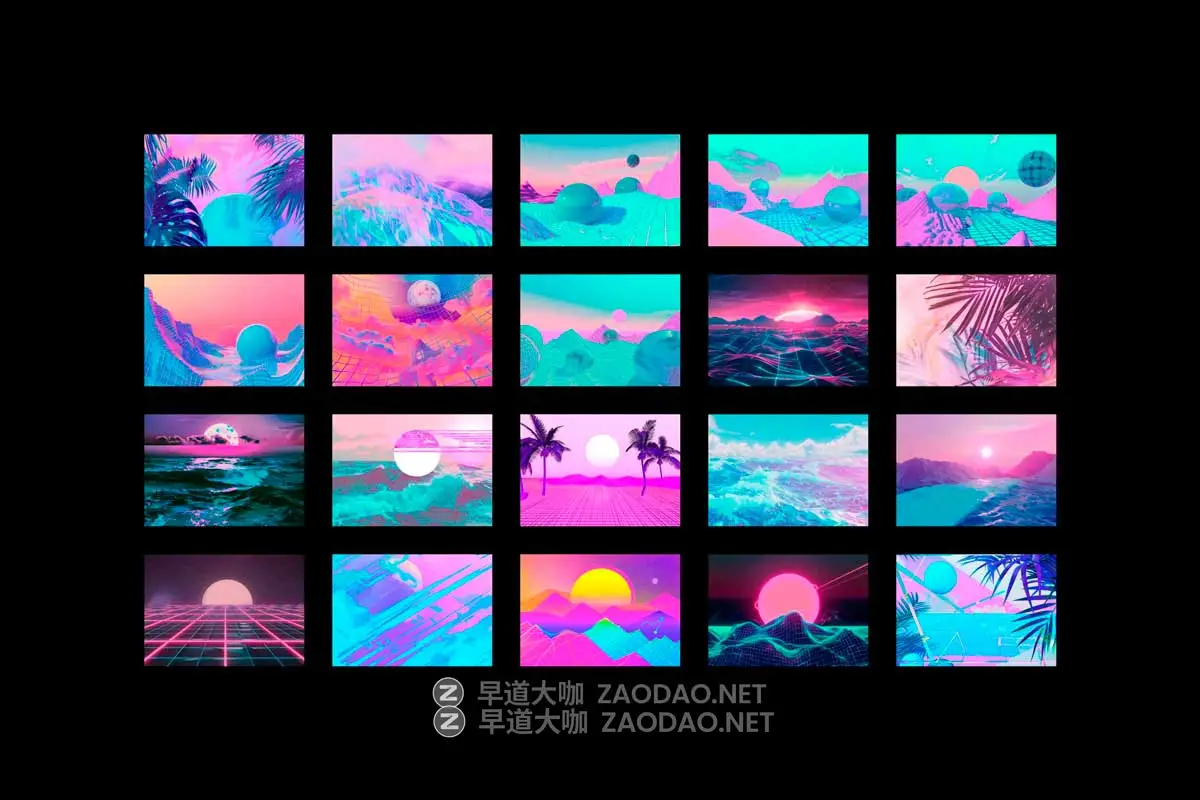 480+款超现实欧美赛博朋克蒸汽波雕像物品3D背景复古拼体剪贴画设计素材 Vaporwave Collage Kit插图8 480+款超现实欧美赛博朋克蒸汽波雕像物品3D背景复古拼体剪贴画设计素材 Vaporwave Collage Kit插图8