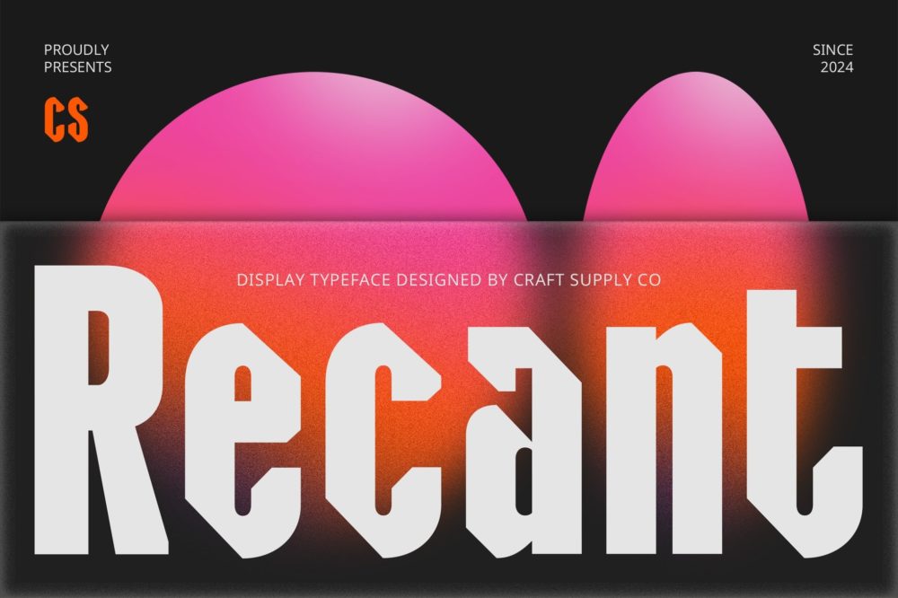 现代时尚品牌杂志广告海报设计无衬线英文字体安装包 Recant – Bold Font插图 现代时尚品牌杂志广告海报设计无衬线英文字体安装包 Recant – Bold Font插图