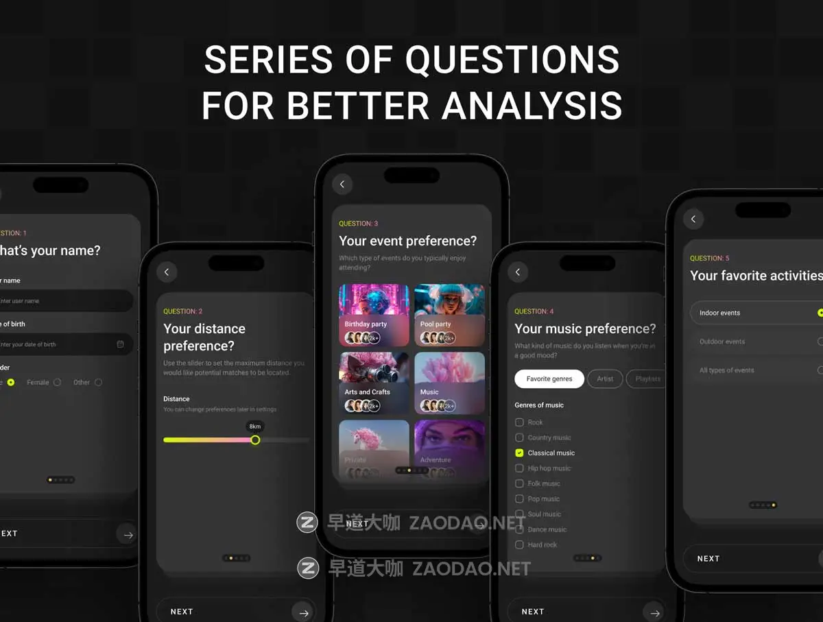 70+屏暗黑系活动音乐电影票AI智能聊天预订购买APP UI界面设计Figma模板套件 Eventoo- The AI-Powered Event Booking App UI Kit插图2 70+屏暗黑系活动音乐电影票AI智能聊天预订购买APP UI界面设计Figma模板套件 Eventoo- The AI-Powered Event Booking App UI Kit插图2