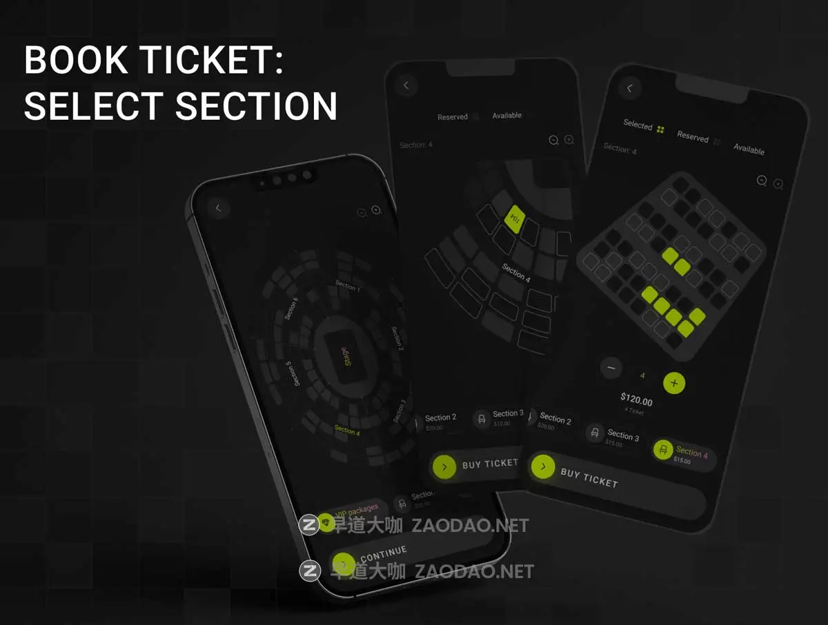 70+屏暗黑系活动音乐电影票AI智能聊天预订购买APP UI界面设计Figma模板套件 Eventoo- The AI-Powered Event Booking App UI Kit插图3 70+屏暗黑系活动音乐电影票AI智能聊天预订购买APP UI界面设计Figma模板套件 Eventoo- The AI-Powered Event Booking App UI Kit插图3