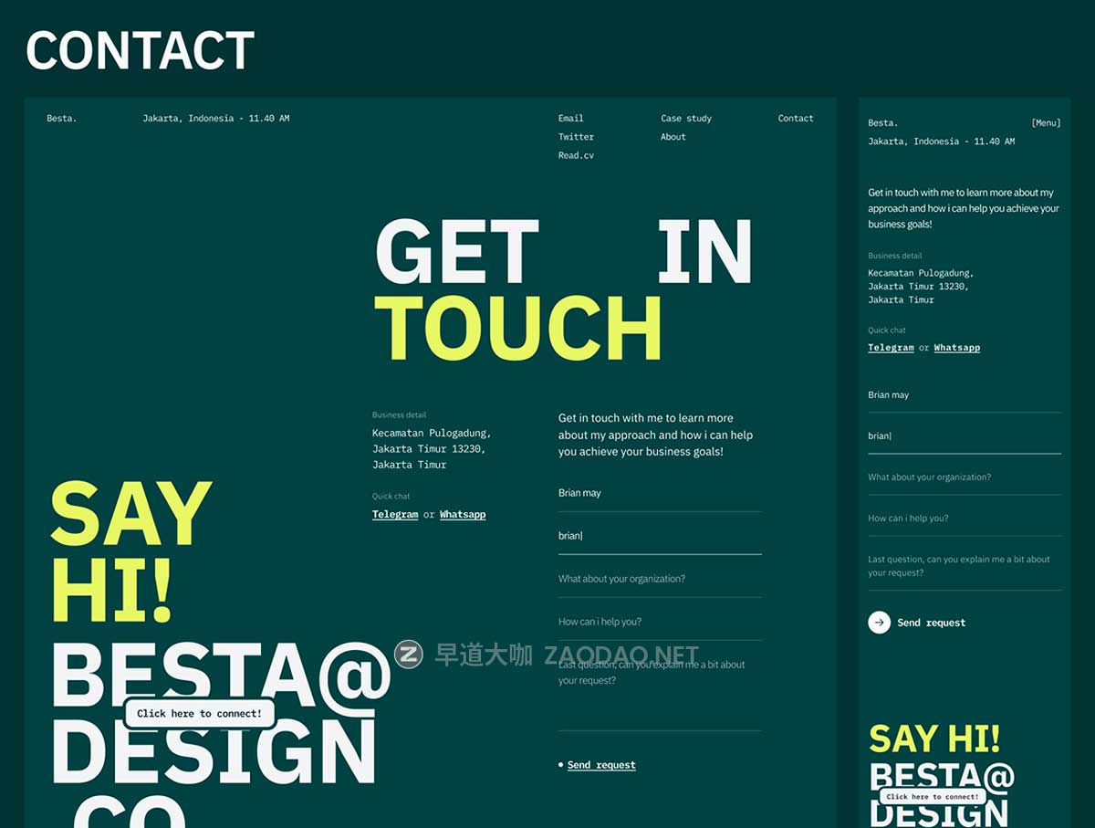 现代响应式摄影设计作品集网站WEB UI界面排版布局Figma模板素材 Besta – Designer Portfolio Website Design插图6