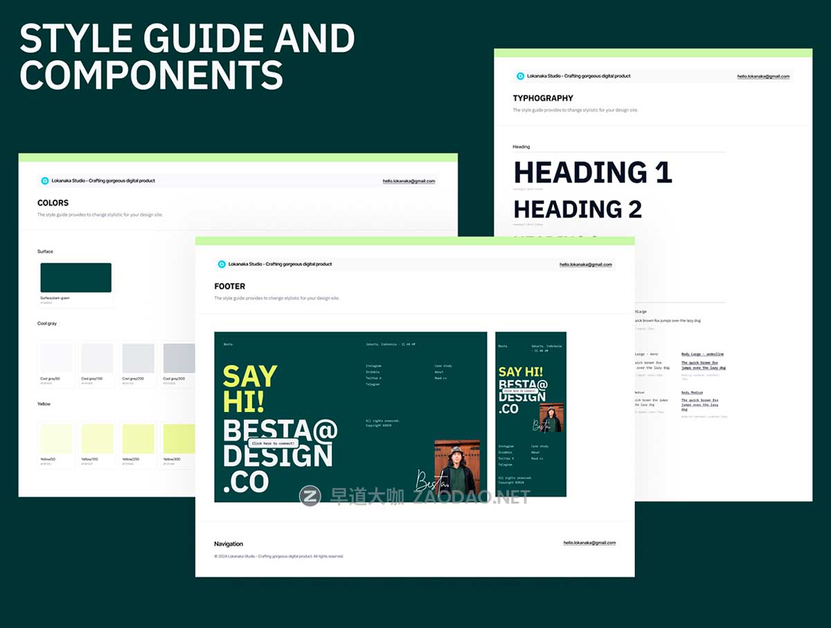 现代响应式摄影设计作品集网站WEB UI界面排版布局Figma模板素材 Besta – Designer Portfolio Website Design插图5