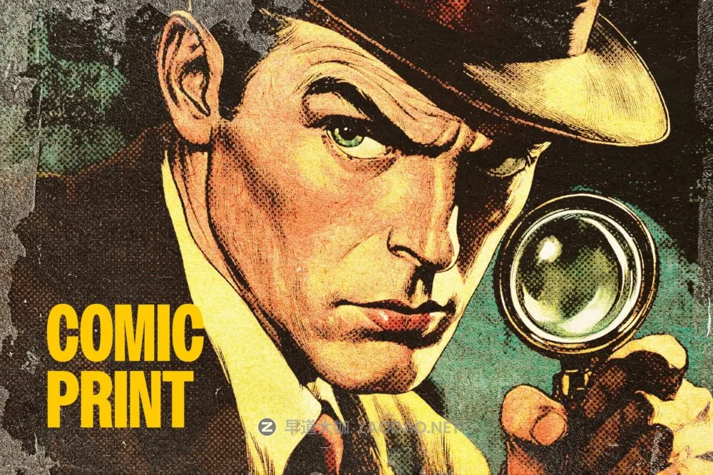 复古半色调riso复印打印漫画照片效果ps滤镜样机 Retro Comics Photo Effect插图 复古半色调riso复印打印漫画照片效果ps滤镜样机 Retro Comics Photo Effect插图