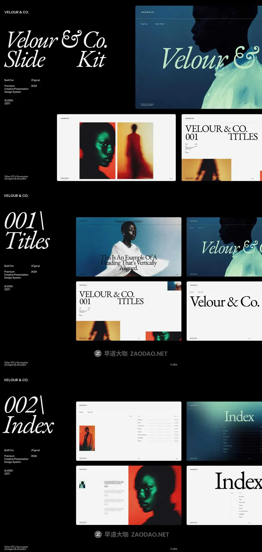 227页品牌宣传策划提案书图文排版演示文稿幻灯片Figma格式模板套件素材 Velour & Co Presentation Kit插图8 227页品牌宣传策划提案书图文排版演示文稿幻灯片Figma格式模板套件素材 Velour & Co Presentation Kit插图8