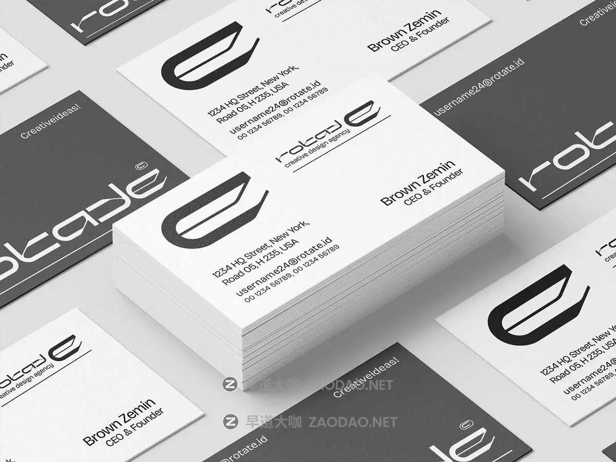 简约商务名片卡片Vi设计展示效果图PS贴图样机模板素材 Minimal Business Card Branding Mockup插图5 简约商务名片卡片Vi设计展示效果图PS贴图样机模板素材 Minimal Business Card Branding Mockup插图5