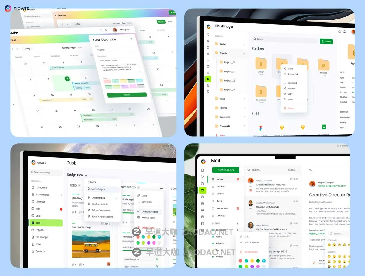 110+屏电子商务商城销售数据统计仪表盘web ui界面设计figma模板套件 CRM Dashboard UX UI Kit插图4 110+屏电子商务商城销售数据统计仪表盘web ui界面设计figma模板套件 CRM Dashboard UX UI Kit插图4