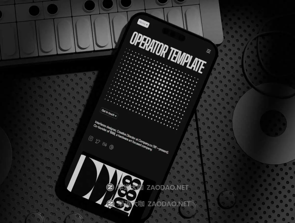 超酷暗黑系响应式作品集创意机构网站用户界面WEB UI设计Figma模板素材 Operator – Framer Portfolio Template插图2 超酷暗黑系响应式作品集创意机构网站用户界面WEB UI设计Figma模板素材 Operator – Framer Portfolio Template插图2