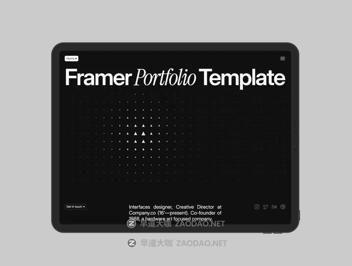 超酷暗黑系响应式作品集创意机构网站用户界面WEB UI设计Figma模板素材 Operator – Framer Portfolio Template插图3 超酷暗黑系响应式作品集创意机构网站用户界面WEB UI设计Figma模板素材 Operator – Framer Portfolio Template插图3