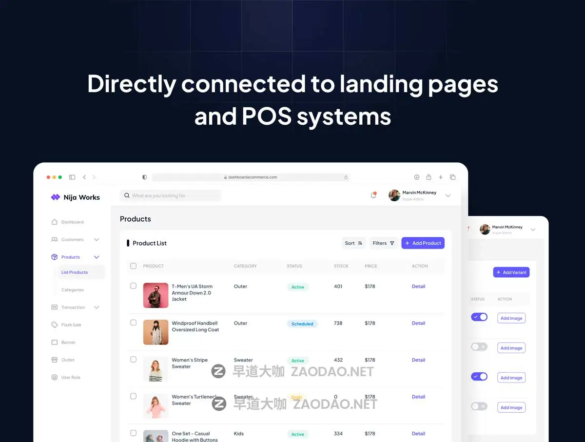 80+屏电商商城销售数据统计仪表盘用户界面WEB UI设计Figma模板套件 OOTD ~ E-Commerce Dashboard Kit插图4 80+屏电商商城销售数据统计仪表盘用户界面WEB UI设计Figma模板套件 OOTD ~ E-Commerce Dashboard Kit插图4