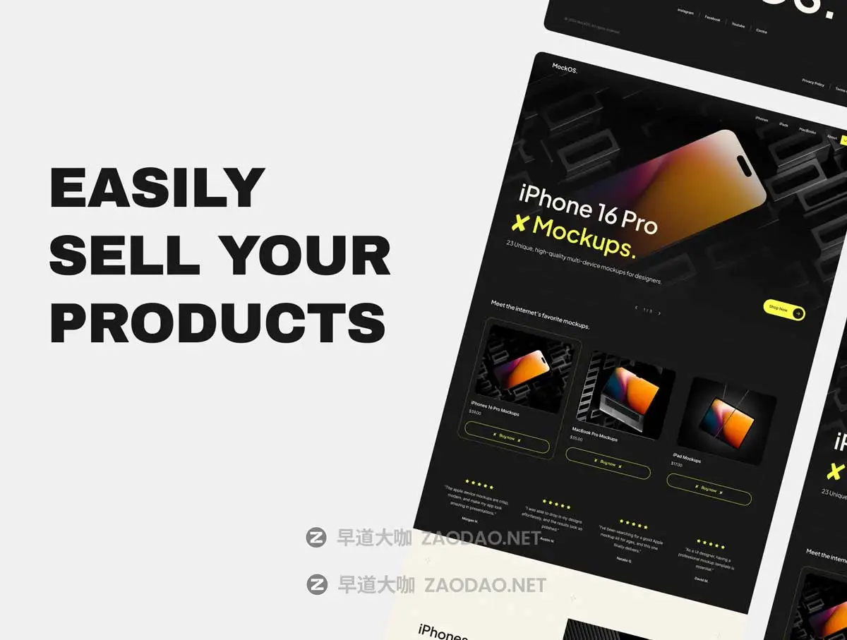 暗黑系响应式电子商务商城产品销售在线购物网站WEB UI界面设计Figma模板+源码素材 MockOS – Digital Store UI Template插图5 暗黑系响应式电子商务商城产品销售在线购物网站WEB UI界面设计Figma模板+源码素材 MockOS – Digital Store UI Template插图5