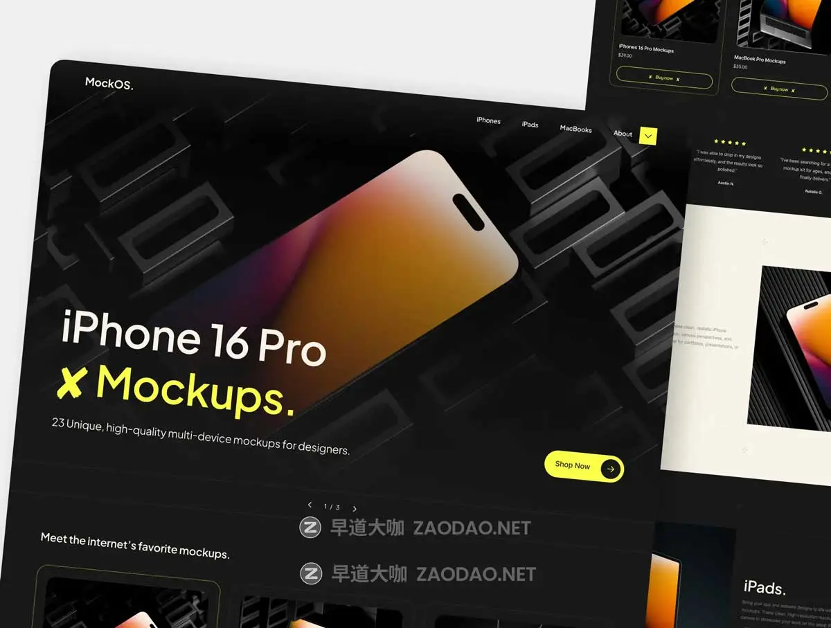 暗黑系响应式电子商务商城产品销售在线购物网站WEB UI界面设计Figma模板+源码素材 MockOS – Digital Store UI Template插图4 暗黑系响应式电子商务商城产品销售在线购物网站WEB UI界面设计Figma模板+源码素材 MockOS – Digital Store UI Template插图4