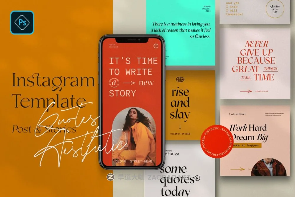 时尚欧美ins风社交媒体推广公众号推文电商海报设计psd模板 Quotes Love – Post & Story Instagram插图 时尚欧美ins风社交媒体推广公众号推文电商海报设计psd模板 Quotes Love – Post & Story Instagram插图