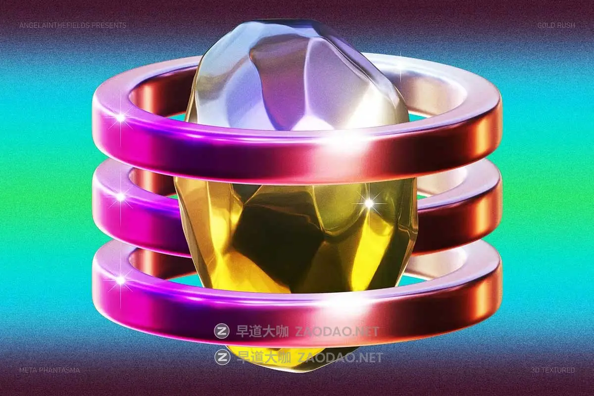 100款立体三维3D不规则金属几何未来科幻抽象图形PNG免扣设计素材 Angelainthefields – GOLD RUSH插图3 100款立体三维3D不规则金属几何未来科幻抽象图形PNG免扣设计素材 Angelainthefields – GOLD RUSH插图3