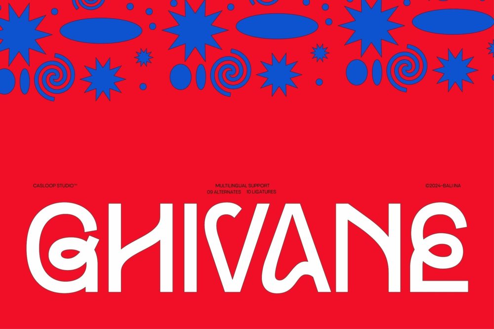 时尚极简品牌杂志包装设计无衬线英文字体安装包 Ghivane – Trend of Logo Branding Hypebeast Font插图