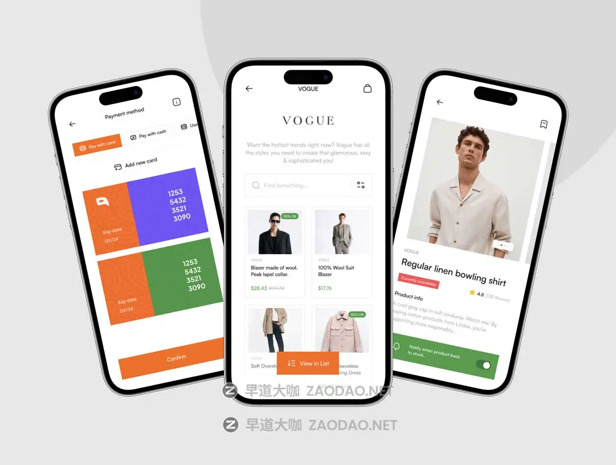 300+屏双配色在线购物电子商务商城APP应用程序UI界面设计Figma模板套件 Easy Shop E-commerce UI kit插图4 300+屏双配色在线购物电子商务商城APP应用程序UI界面设计Figma模板套件 Easy Shop E-commerce UI kit插图4