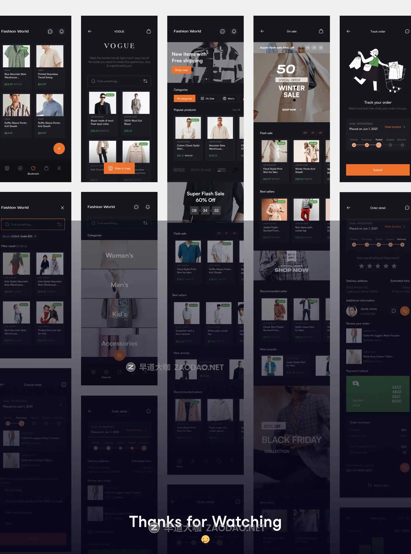 300+屏双配色在线购物电子商务商城APP应用程序UI界面设计Figma模板套件 Easy Shop E-commerce UI kit插图8 300+屏双配色在线购物电子商务商城APP应用程序UI界面设计Figma模板套件 Easy Shop E-commerce UI kit插图8