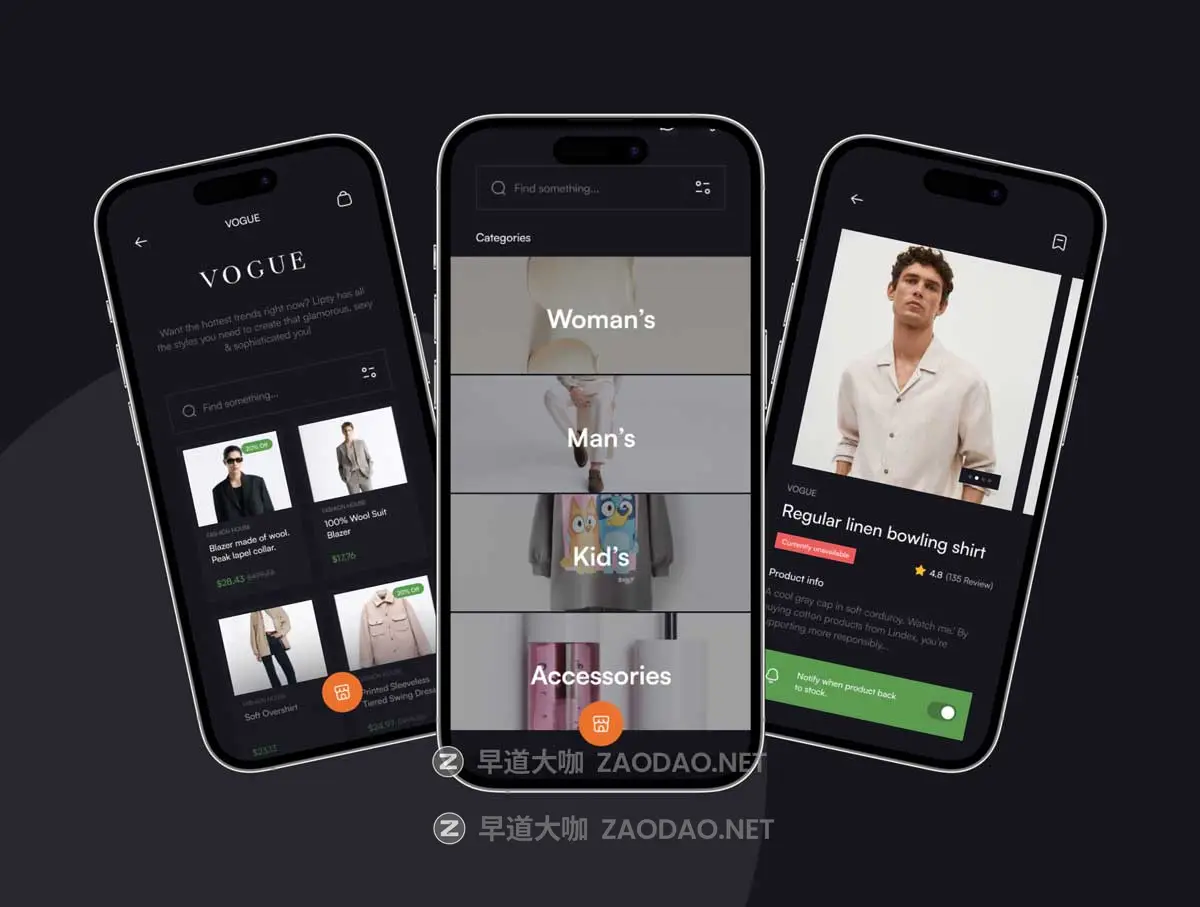 300+屏双配色在线购物电子商务商城APP应用程序UI界面设计Figma模板套件 Easy Shop E-commerce UI kit插图6 300+屏双配色在线购物电子商务商城APP应用程序UI界面设计Figma模板套件 Easy Shop E-commerce UI kit插图6