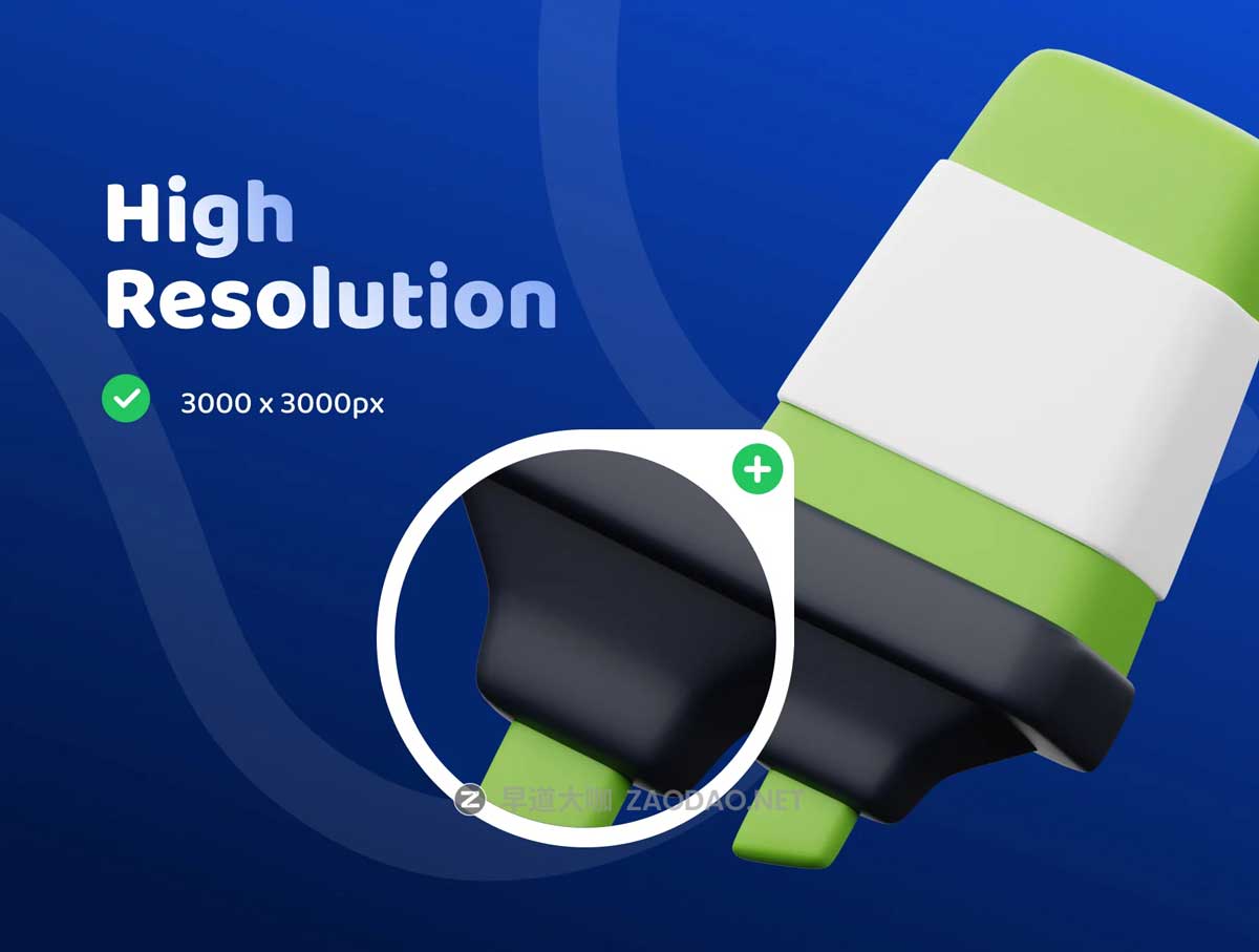 20款独特卡通儿童科学教育学习教学3D插图图标Icons设计Blender/PNG格式素材 School & Education 3D Icon Set插图3