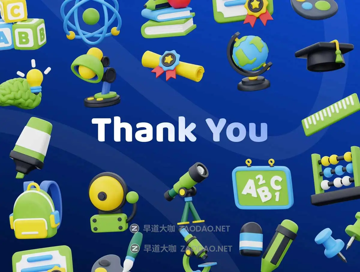 20款独特卡通儿童科学教育学习教学3D插图图标Icons设计Blender/PNG格式素材 School & Education 3D Icon Set插图5 20款独特卡通儿童科学教育学习教学3D插图图标Icons设计Blender/PNG格式素材 School & Education 3D Icon Set插图5