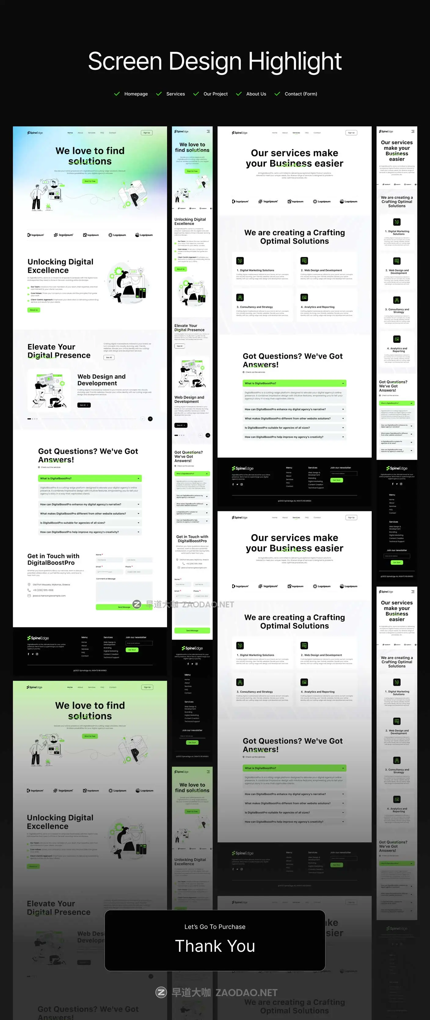 12屏创意数字网络科技企业官网网站界面WEB UI设计Figma模板套件 DigitalBoostPro – Business Solution Website Template – UI Kit插图5 12屏创意数字网络科技企业官网网站界面WEB UI设计Figma模板套件 DigitalBoostPro – Business Solution Website Template – UI Kit插图5