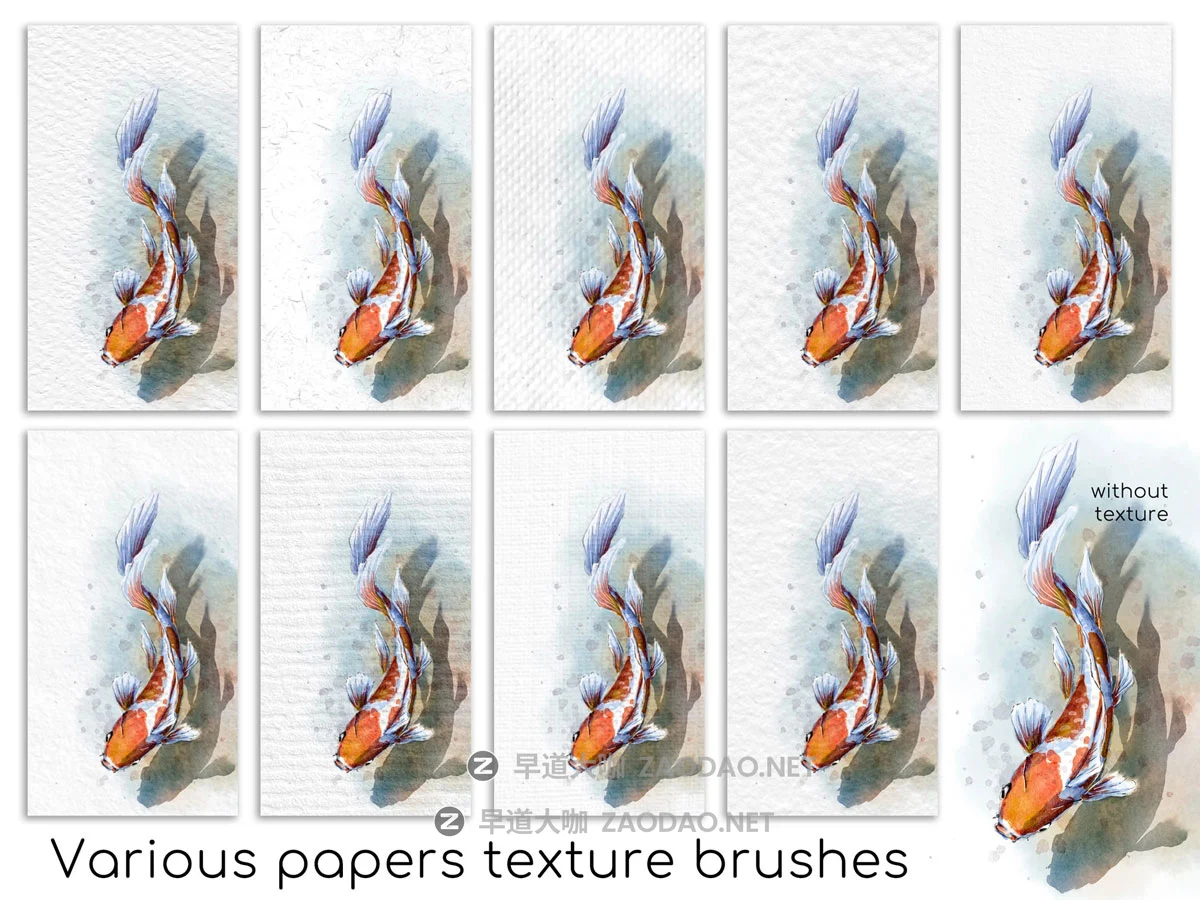 逼真水墨水彩艺术绘画procreate画笔笔刷纸张画布设计素材 MC Watercolor Brushes for Procreate插图3 逼真水墨水彩艺术绘画procreate画笔笔刷纸张画布设计素材 MC Watercolor Brushes for Procreate插图3