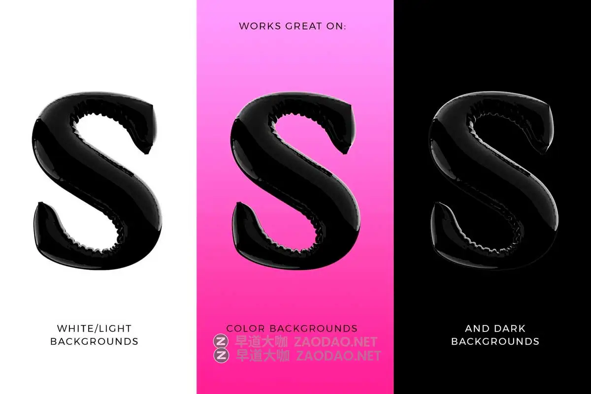 复古Y2K风黑色气球质感胖乎乎泡泡字母数字符号PNG免抠图设计素材 Latex 3D Lettering Set插图5 复古Y2K风黑色气球质感胖乎乎泡泡字母数字符号PNG免抠图设计素材 Latex 3D Lettering Set插图5